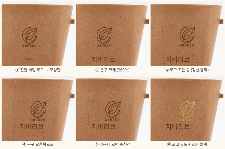 로고 올리기부터 위치 옮기기, 크기 조절, 가운데 맞추기까지 순서 예시